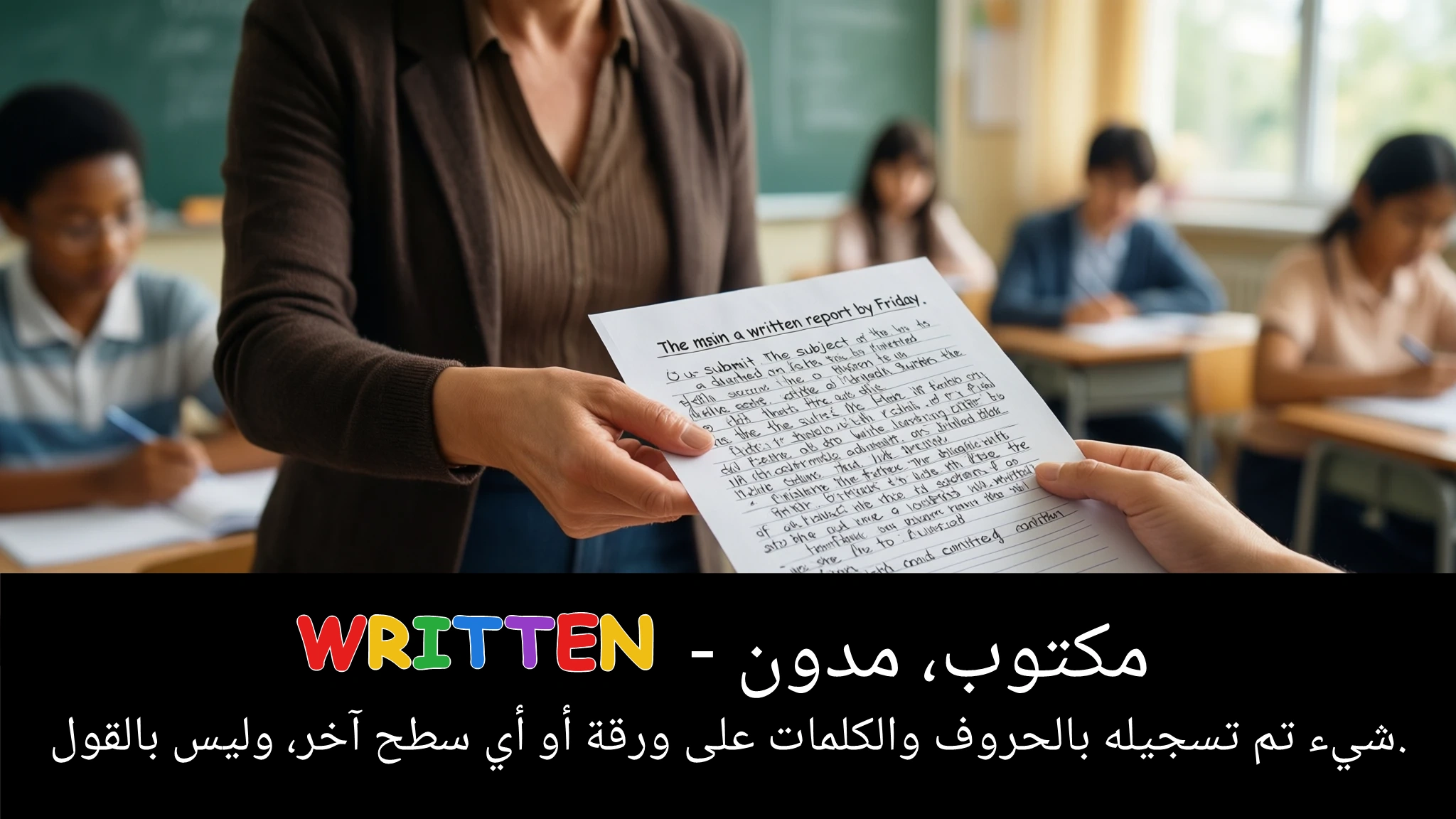 Arabic Illustration for written